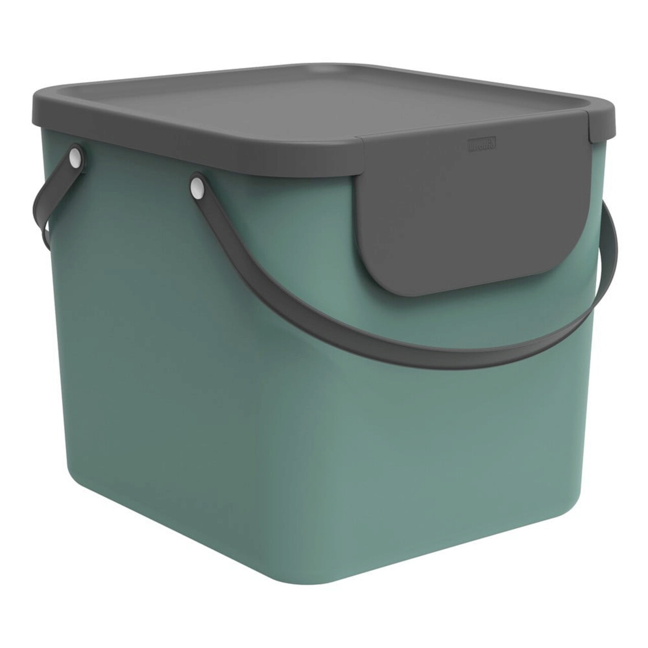 Cos de gunoi pentru colectare selectiva Albula, Rotho, 40 L, plastic, verde - imagine 6